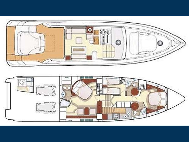 MAORO - Azimut 68S,motor yacht layout