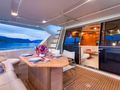 MARINO - Ferretti 730,aft alfresco lounge MARINO - Ferretti 730,aft alfresco lounge