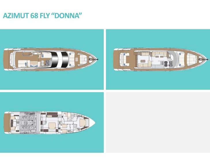 DONNA - Azimut 68 Fly,motor yacht layout