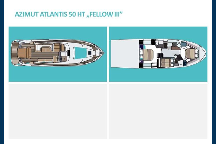 Layout for FELLOW III - Azimut Atlantis 50 HT, motor yacht layout