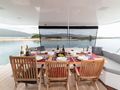 KAMCHATKA Ventura 14 - aft deck alfresco dining area KAMCHATKA Ventura 14 - aft deck alfresco dining area