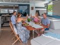 ISLAND HOPPIN 55 Lagoon 55 - aft deck dining area ISLAND HOPPIN 55 Lagoon 55 - aft deck dining area