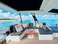PRINCESS MILA Fountaine Pajot 67 - Flybridge seating PRINCESS MILA Fountaine Pajot 67 - Flybridge seating