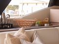PRINCESS MILA Fountaine Pajot Alegria 67 - Extra Counter Space Behind Couch PRINCESS MILA Fountaine Pajot Alegria 67 - Extra Counter Space Behind Couch