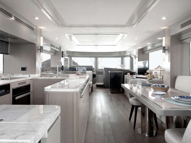 NORMAN'S T4 - Sirena 68,saloon,dining area,and galley