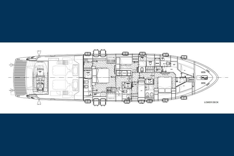 Layout for ALEXANDER M - San Lorenzo SL 78, catamaran yacht layout