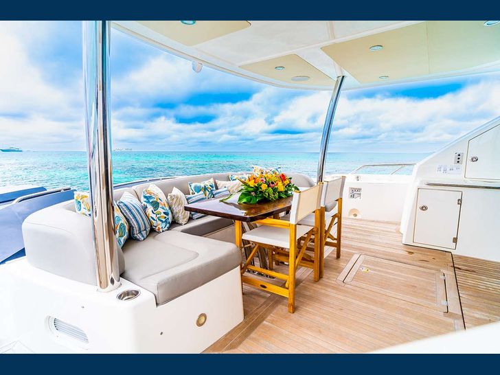DADDY'S $ - Sunseeker 75 ft.,aft alfresco dining area
