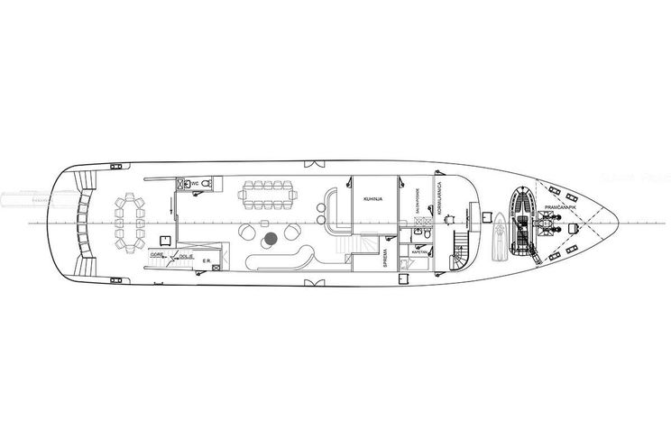 Layout for MAXITA - Custom Sailing Yacht 39 m, sailing yacht layout