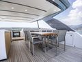 AMAN Sanlorenzo SL96 - sundeck alfresco dining area AMAN Sanlorenzo SL96 - sundeck alfresco dining area