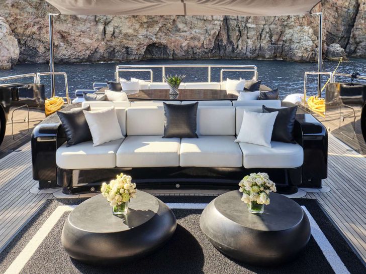 ABILITY Codecasa 41S - main aft deck seating area ABILITY Codecasa 41S - main aft deck seating area