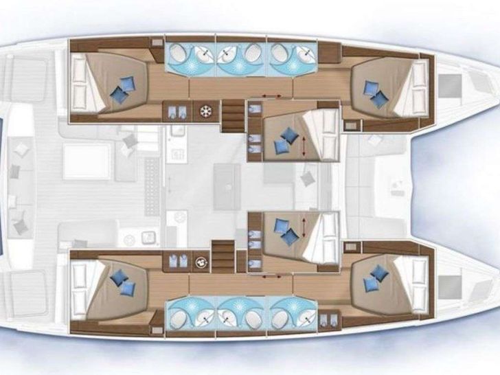 BUENA VIDA Lagoon 50 - catamaran yacht layout BUENA VIDA Lagoon 50 - catamaran yacht layout