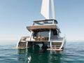 MISTRAL - Moon Yacht 65,stern and swimming platform
