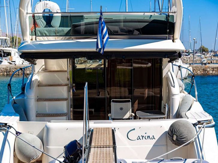 CARINA - Princess 15 m,stern close up view CARINA - Princess 15 m,stern close up view