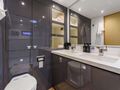 SOME KIND OF WONDERFUL Fountaine Pajot Victoria 67 - master cabin bathroom SOME KIND OF WONDERFUL Fountaine Pajot Victoria 67 - master cabin bathroom