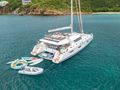 SOME KIND OF WONDERFUL Fountaine Pajot Victoria 67 - anchored aft shot SOME KIND OF WONDERFUL Fountaine Pajot Victoria 67 - anchored aft shot