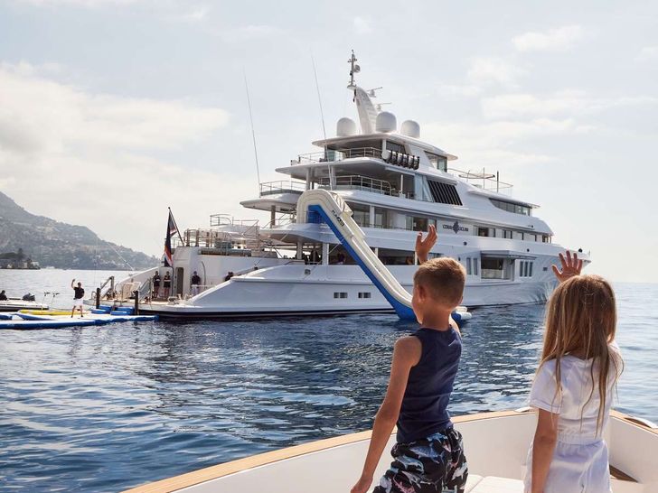 CORAL OCEAN - Lurssen 239 ft.,at anchor CORAL OCEAN - Lurssen 239 ft.,at anchor