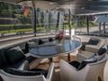 CONTE ALBERTI - Horizon 90,flybridge dining area CONTE ALBERTI - Horizon 90,flybridge dining area