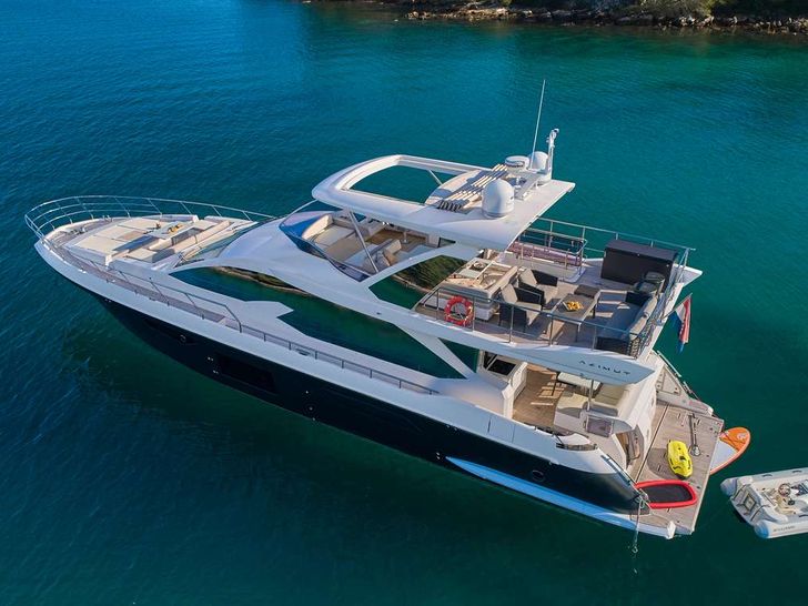 RELAX OF CROATIA Azimut 72 Fly - side profile RELAX OF CROATIA Azimut 72 Fly - side profile