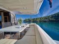RELAX OF CROATIA Azimut 72 Fly - aft dining RELAX OF CROATIA Azimut 72 Fly - aft dining