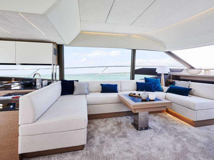 PRESTIGE 590 SHAFT Jeanneau Prestige 590 Fly - saloon seating area PRESTIGE 590 SHAFT Jeanneau Prestige 590 Fly - saloon seating area