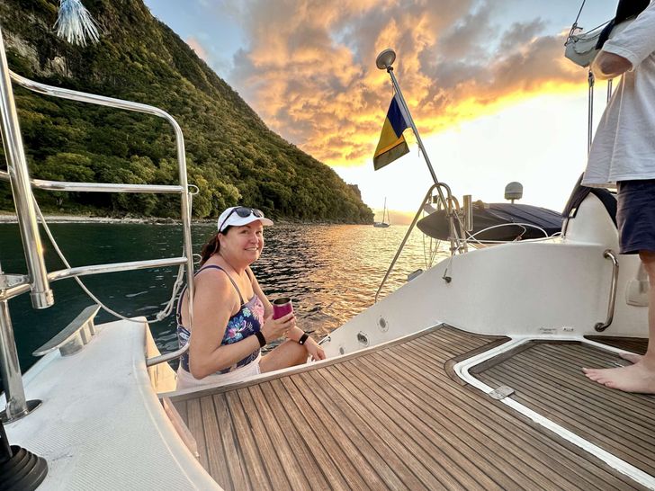 LADY MARIGOT Privilege Alliaura Marine Group 58 - guest by the stern LADY MARIGOT Privilege Alliaura Marine Group 58 - guest by the stern