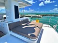 AMMONITE Nordhavn Custom 23m - flybridge sunbathing area AMMONITE Nordhavn Custom 23m - flybridge sunbathing area
