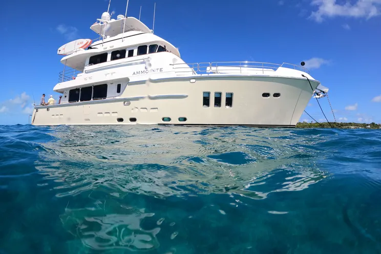 Charter Yacht AMMONITE - Nordhavn Custom 23m - 3 Cabins - Abaco - Nassau - Exumas - Bahamas
