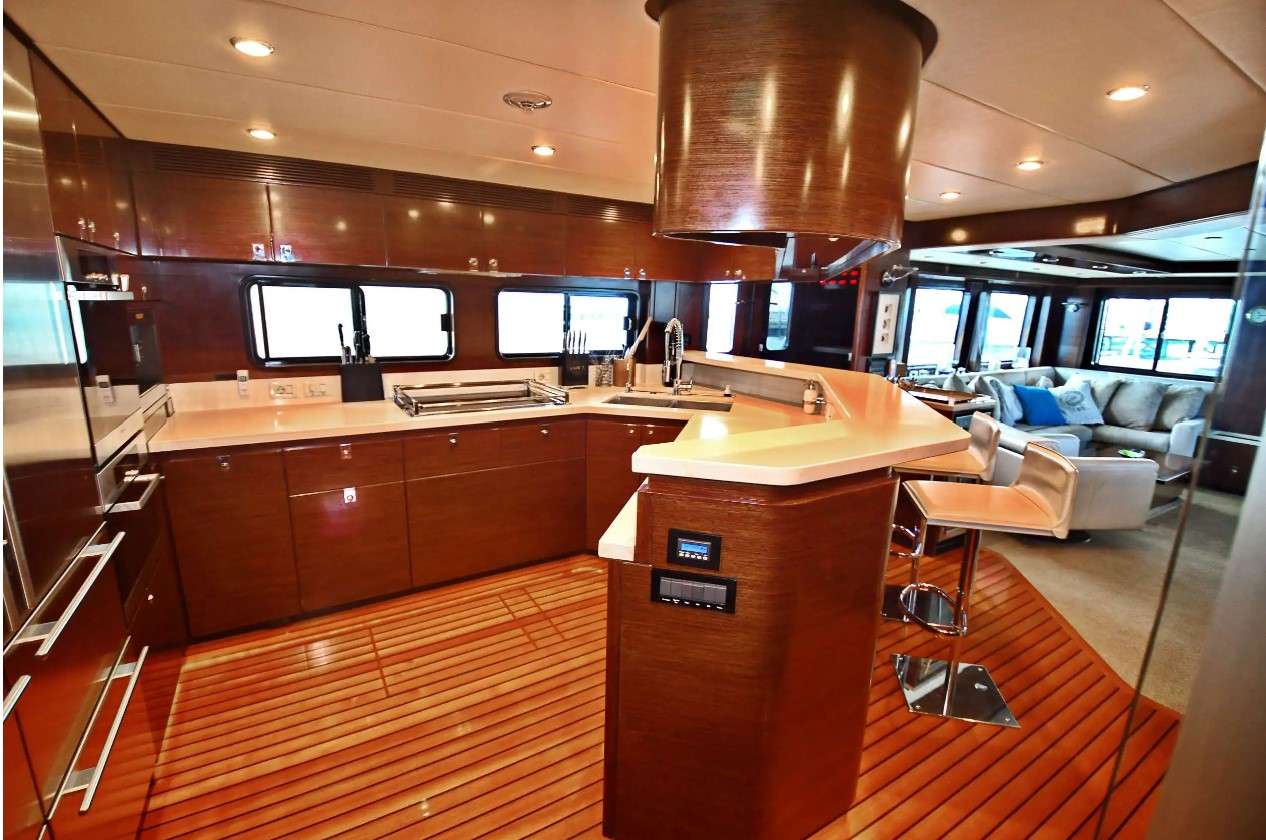 AMMONITE Nordhavn Custom 23m - galley up close