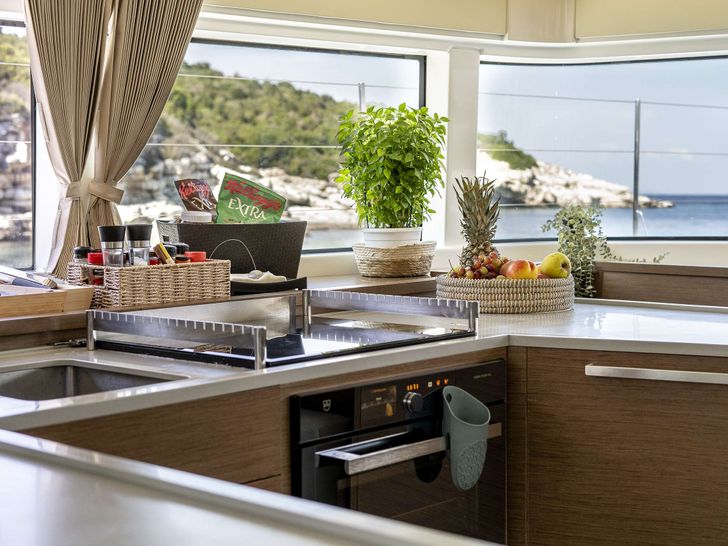 TAMIRO Lagoon 52 - galley close up TAMIRO Lagoon 52 - galley close up