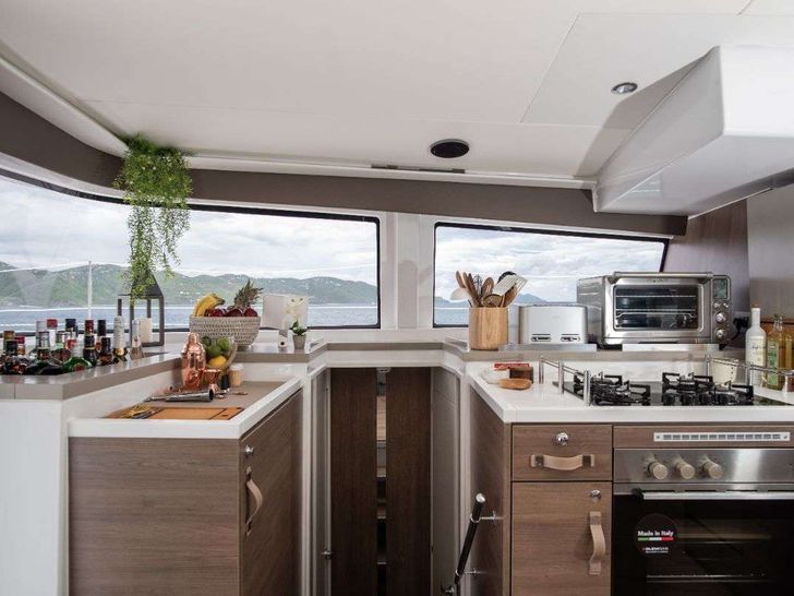 BLUE Bali 4.8 - galley panoramic shot BLUE Bali 4.8 - galley panoramic shot