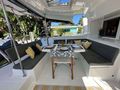 LEAF CHASER - Lagoon 450,aft alfresco dining area LEAF CHASER - Lagoon 450,aft alfresco dining area