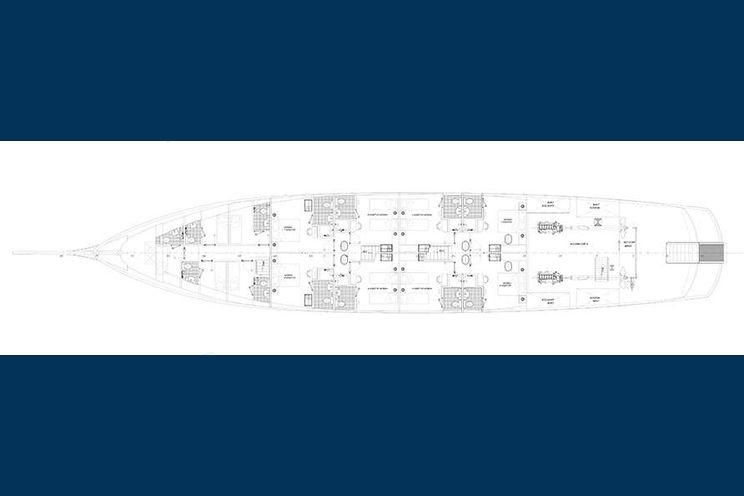 Layout for BELLEZA - Custom Motor Yacht 52 m, motor yacht layout