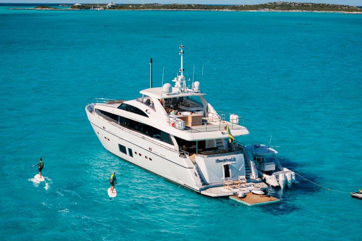 Charter Yacht BEACHFRONT II - Princess 105 - 5 Cabins - Nassau - Exumas - Bahamas