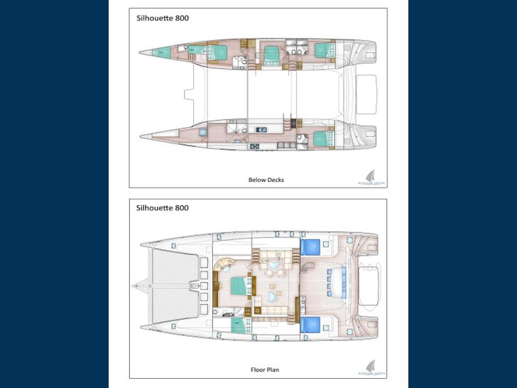 SKYE - Matrix 80,catamaran yacht layout