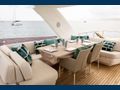 SORANA II - Princess UK 81,flybridge seating and dining area