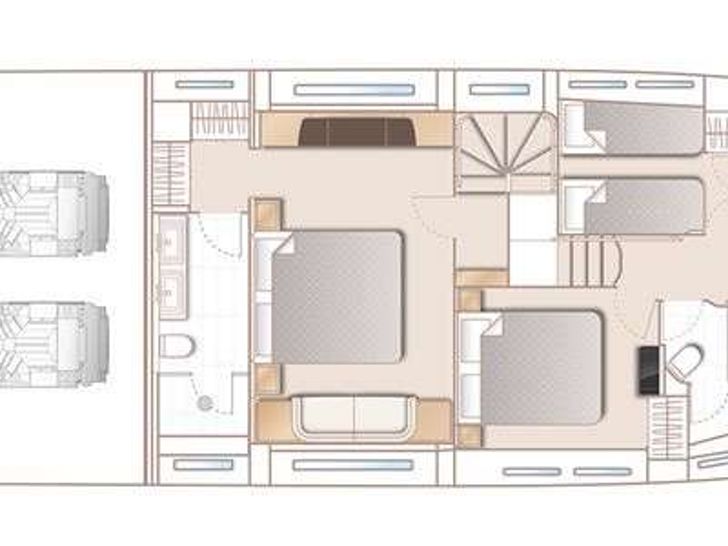 SORANA II Princess UK 81 - motor yacht layout SORANA II Princess UK 81 - motor yacht layout