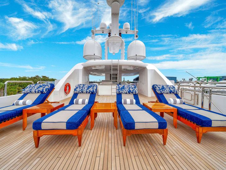 VALHALLA - Northern Marine 151,sun deck bronzing area VALHALLA - Northern Marine 151,sun deck bronzing area