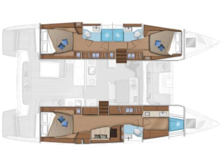 INFINITY Lagoon 46 - layout INFINITY Lagoon 46 - layout