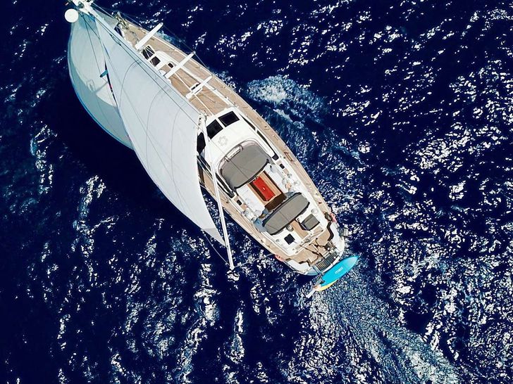 ELVIS MAGIC Oyster Marine 66 - top aerial shot ELVIS MAGIC Oyster Marine 66 - top aerial shot
