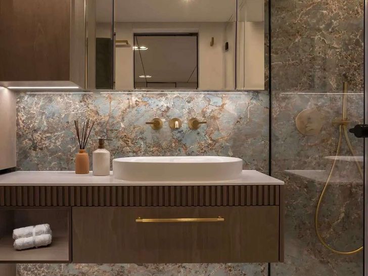 NAUTI NICKEL Sunreef 80 - Guest Bathroom NAUTI NICKEL Sunreef 80 - Guest Bathroom