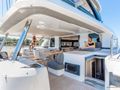 REVE BLEU Lagoon Sixty 5 - guests on the aft deck REVE BLEU Lagoon Sixty 5 - guests on the aft deck