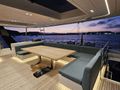 ENTRE4 Sunreef 80 - flybridge dining area ENTRE4 Sunreef 80 - flybridge dining area