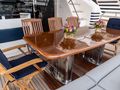 GEKTOR Princess 84 - aft deck dining GEKTOR Princess 84 - aft deck dining