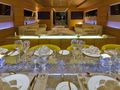 MABROUK Cantieri di Pisa Akhir 38 - formal dining set up MABROUK Cantieri di Pisa Akhir 38 - formal dining set up