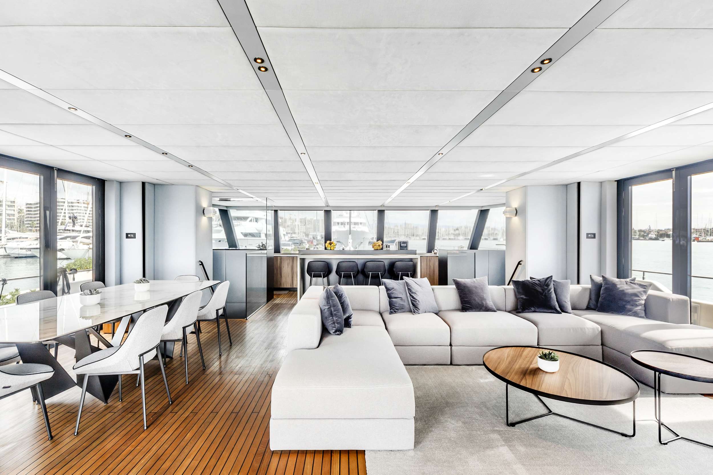 MIDORI Sunreef Supreme 68 - Indoor Lounge and Dining Room