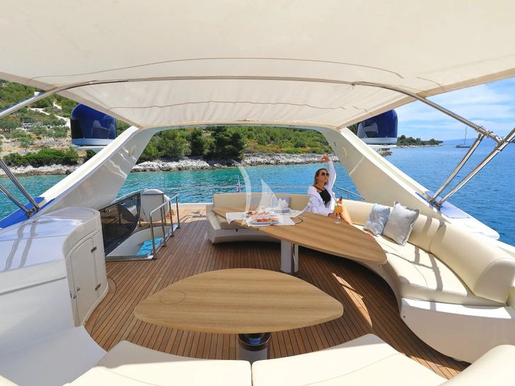 888 Riva 85 Opera Super - flybridge seating and dining 888 Riva 85 Opera Super - flybridge seating and dining