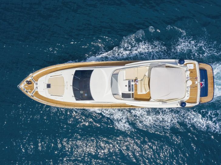 888 Riva 85 Opera Super - cruising top aerial shot 888 Riva 85 Opera Super - cruising top aerial shot