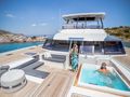 D2 - Fountaine Pajot 67,foredeck lounge and jacuzzi