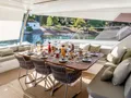 D2 Fountaine Pajot 67 - aft deck alfresco dining set up D2 Fountaine Pajot 67 - aft deck alfresco dining set up