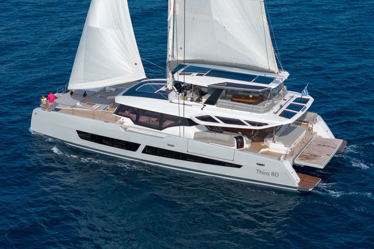 Charter Yacht SERENISSIMA III - Fountaine Pajot 80 - 5 Cabins - Athens - Mykonos - Kefalonia - Santorini - Greece